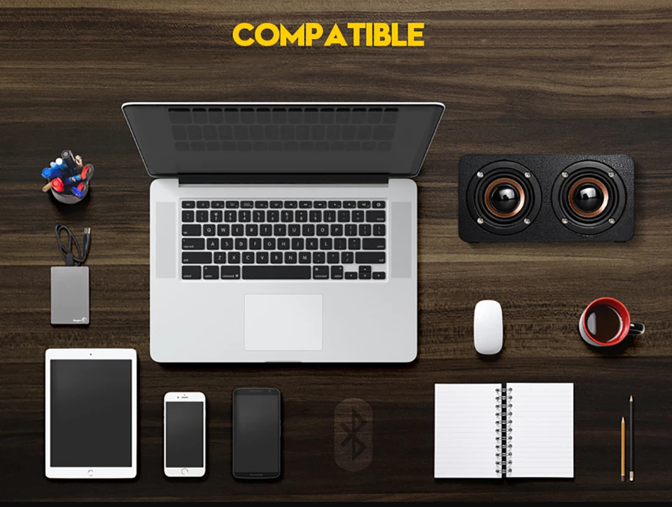 toproad wooden wireless bluetooth speaker