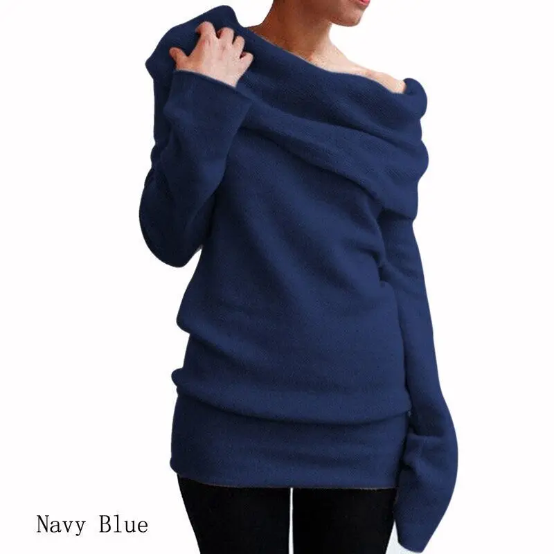 2019 Women T-shirt Fashion Autumn Winter Sexy Slash Neck Casual Knitted Pullovers Hot Long Sleeve Female Jumpers
2019 Women T-shirt Fashion Autumn Winter Sexy Slash Neck Casual Knitted Pullovers Hot Long Sleeve Female Jumpers
