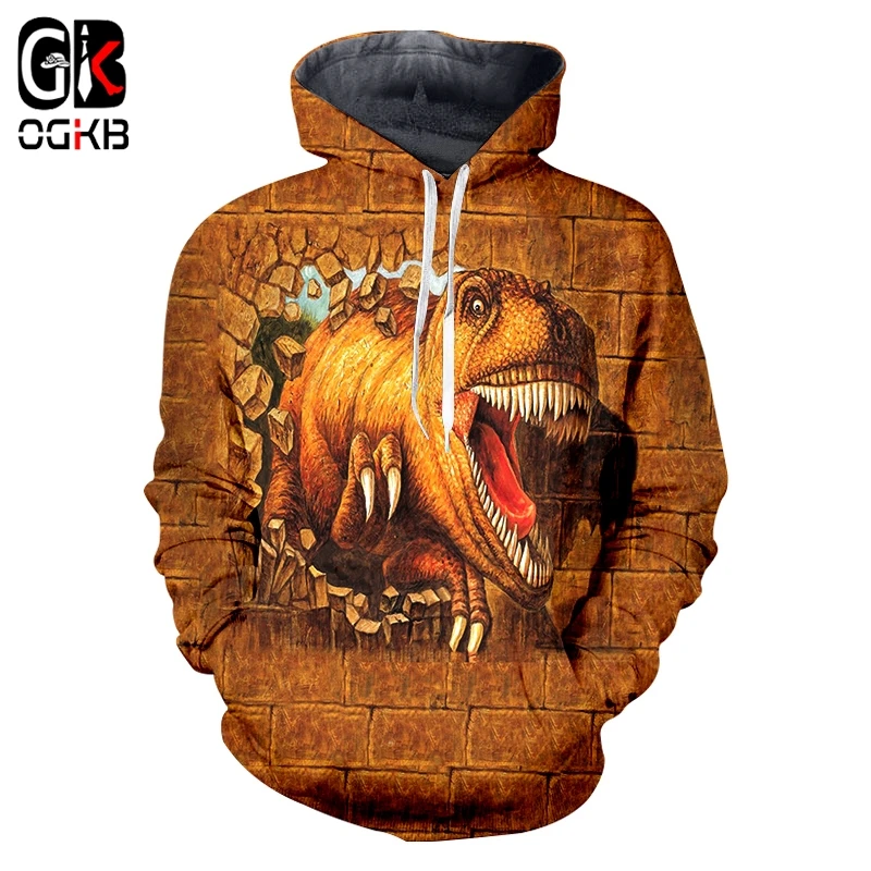 OGKB 2019 New Fashion Creative Dinosaur 3d Printing Men And Women Hooded Pullover Dropshipping Hip hop Unisex Sweatshirt
OGKB 2019 New Fashion Creative Dinosaur 3d Printing Men And Women Hooded Pullover Dropshipping Hip hop Unisex Sweatshirt