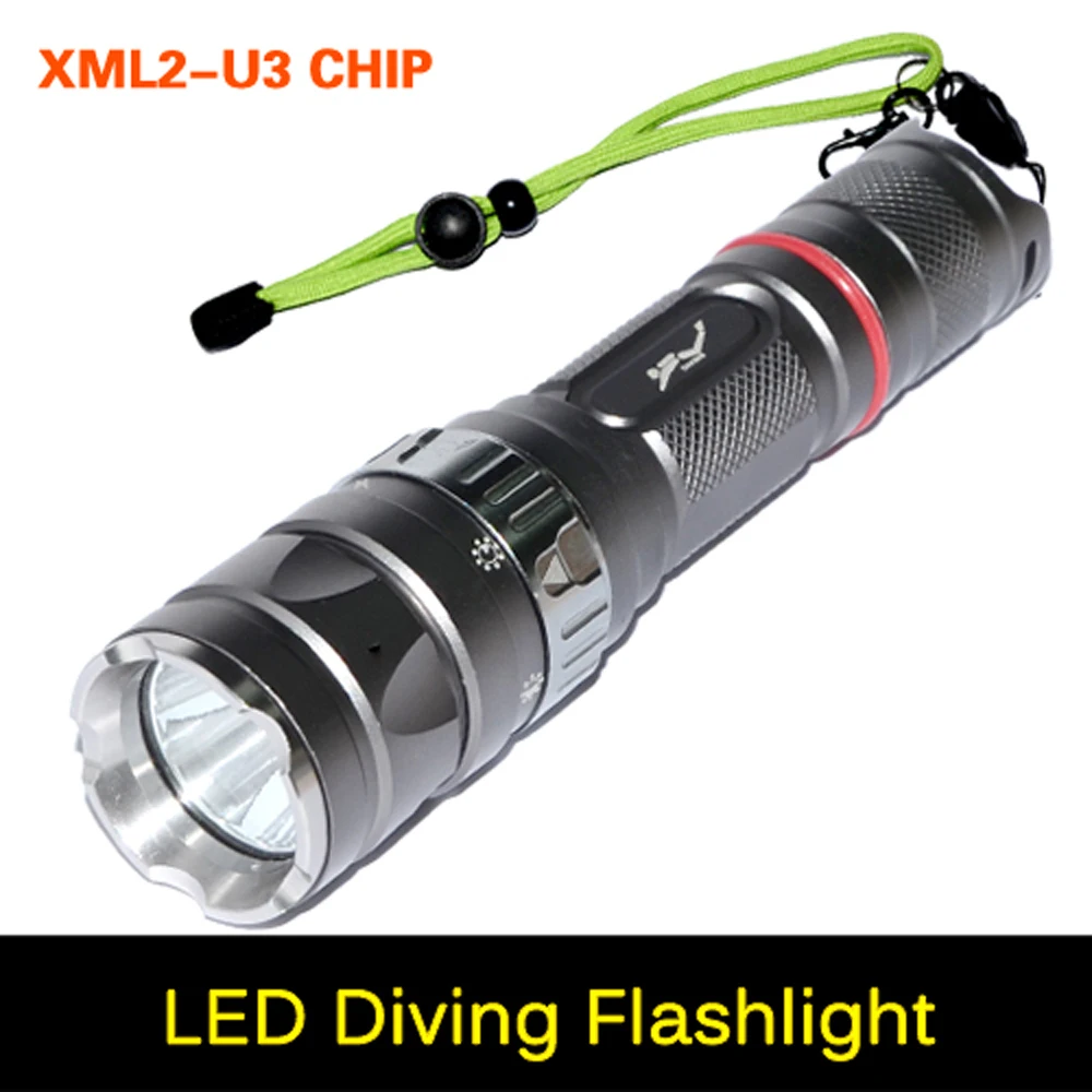 Ultra brightness Torch XM-L2 U3 2000Lumen Led Diving Flashlight IP68 15W 100M Waterproof Design Torch Flash light For diver
Ultra brightness Torch XM-L2 U3 2000Lumen Led Diving Flashlight IP68 15W 100M Waterproof Design Torch Flash light For diver