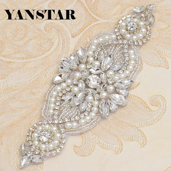 YANSTAR(5 pcs) Wholesale Plus Size Rose Gold Rhinestones Appliques Clear Crystal With Pearl Sew On For Bridal Sash DIY YS845
YANSTAR(5 pcs) Wholesale Plus Size Rose Gold Rhinestones Appliques Clear Crystal With Pearl Sew On For Bridal Sash DIY YS845