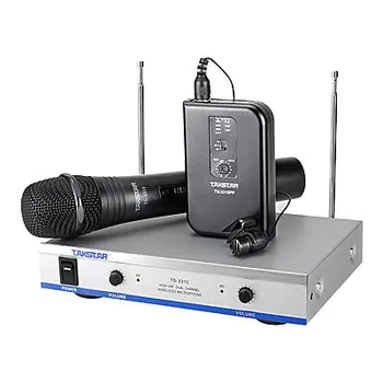 TAKSTAR 3310 VHF Wireless Handheld And Lapel Microphone TS-3310A original VHF wireless shipping 50% 
TAKSTAR 3310 VHF Wireless Handheld And Lapel Microphone TS-3310A original VHF wireless shipping 50%