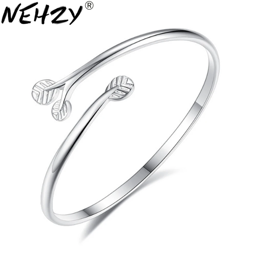 NEHZY Brand bracelet female high fashion silver jewelry flower leaf guardian women's hand ring opening adjustable sweet Bangles
NEHZY Brand bracelet female high fashion silver jewelry flower leaf guardian women's hand ring opening adjustable sweet Bangles