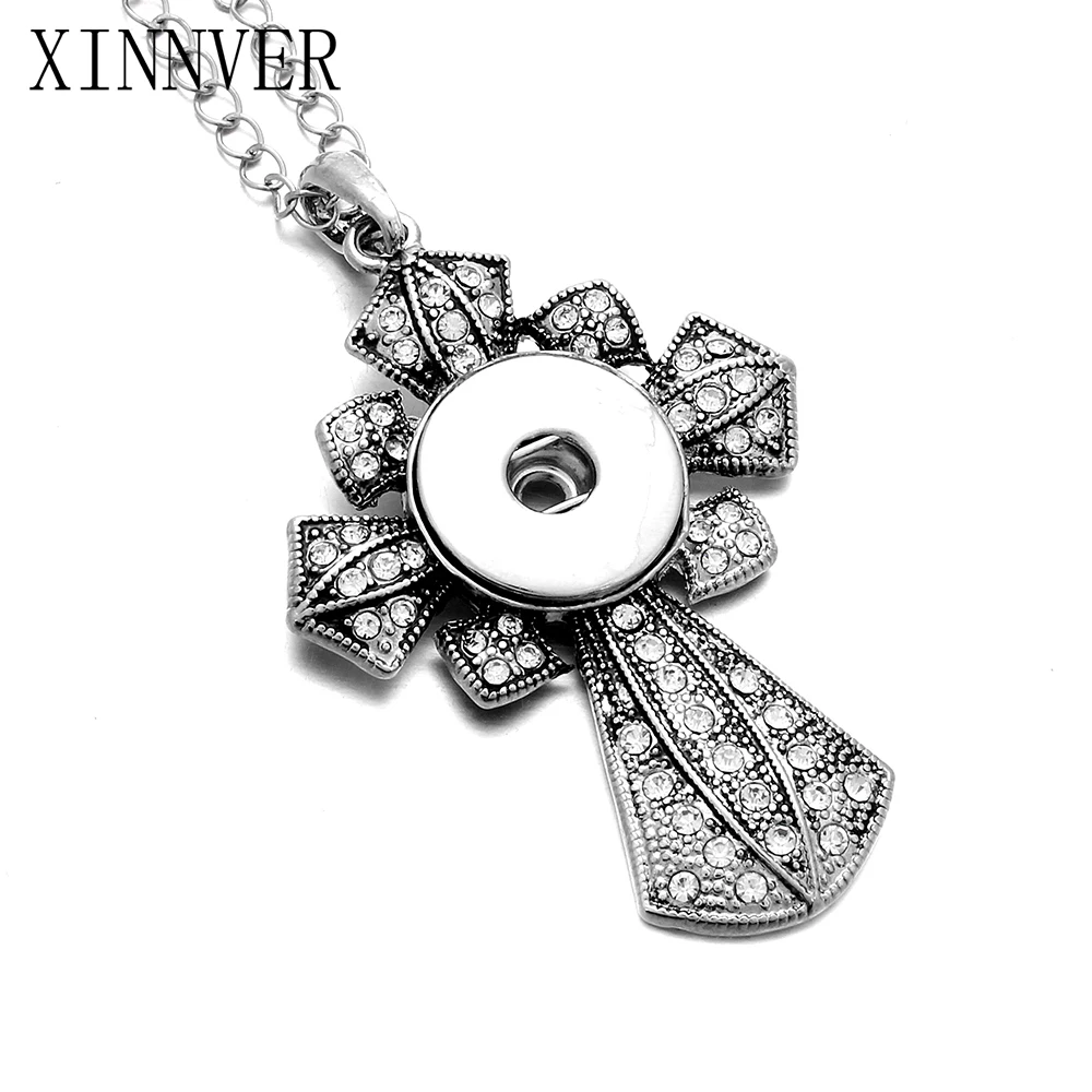 NEW Trendy Style Cross Snap Necklace & Pendant With Link Chain Fit 18mm Snap Button Jewelry For Women
NEW Trendy Style Cross Snap Necklace & Pendant With Link Chain Fit 18mm Snap Button Jewelry For Women