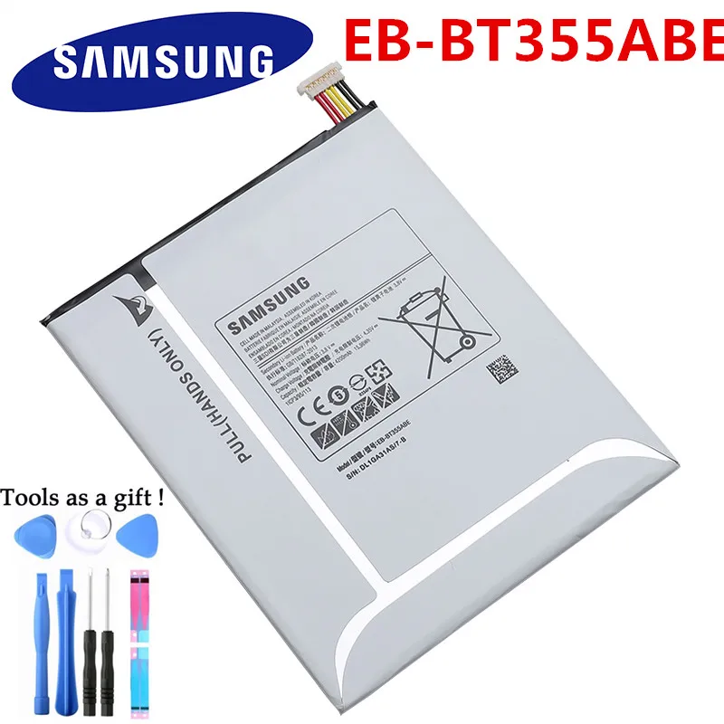 

SAMSUNG Replacement Tablet Battery EB-BT355ABE For Samsung GALAXY Tab A 8.0 T355C GALAXY Tab5 SM-T355 T350 SM-P350 P355C 4200mAh