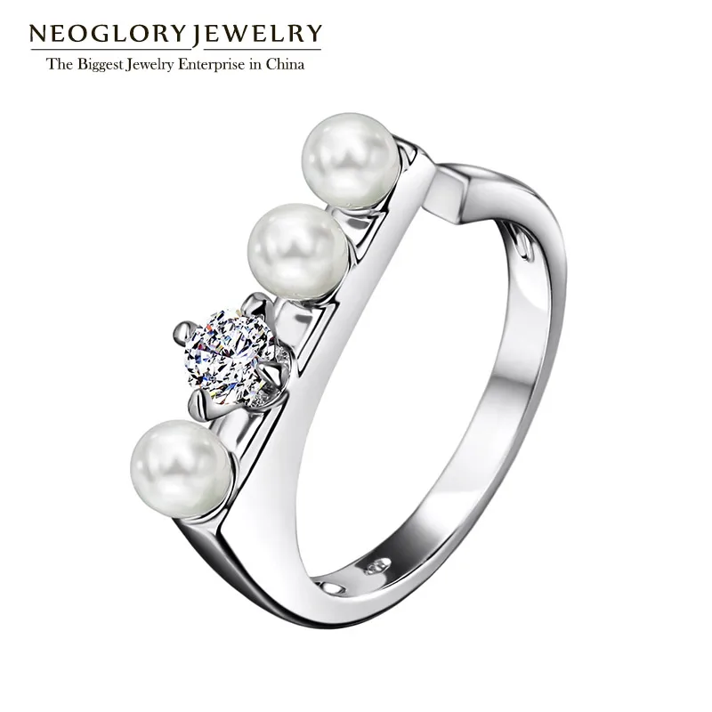 Neoglory White Zircon Simulated Pearl Charm Adjustable Engagement Wedding Rings for Women Jewelry 2018 New Wedj
Neoglory White Zircon Simulated Pearl Charm Adjustable Engagement Wedding Rings for Women Jewelry 2018 New Wedj