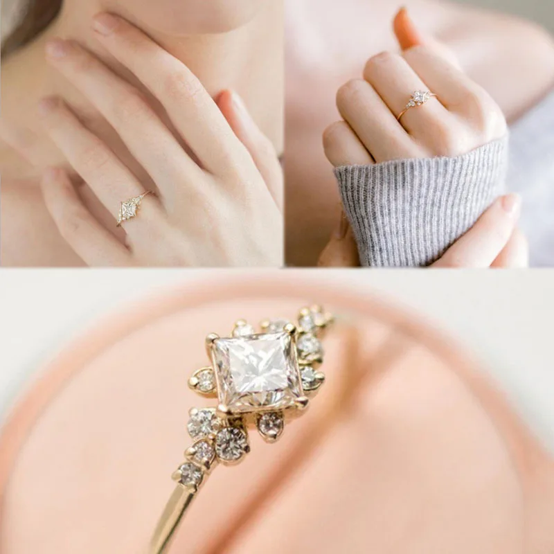 Wedding Yellow gold Jewelry Ring Engagement Supreme The New Fashion women Princess
Wedding Yellow gold Jewelry Ring Engagement Supreme The New Fashion women Princess