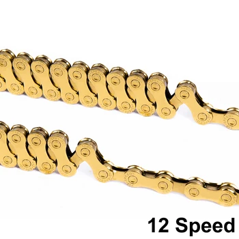 ZTTO Mountain Bike 12 Speed Chain Gold 12s eagle Golden 12speed Chain x1 x12 1x12 System Connector Included 126L links For Bicyc
ZTTO Mountain Bike 12 Speed Chain Gold 12s eagle Golden 12speed Chain x1 x12 1x12 System Connector Included 126L links For Bicyc