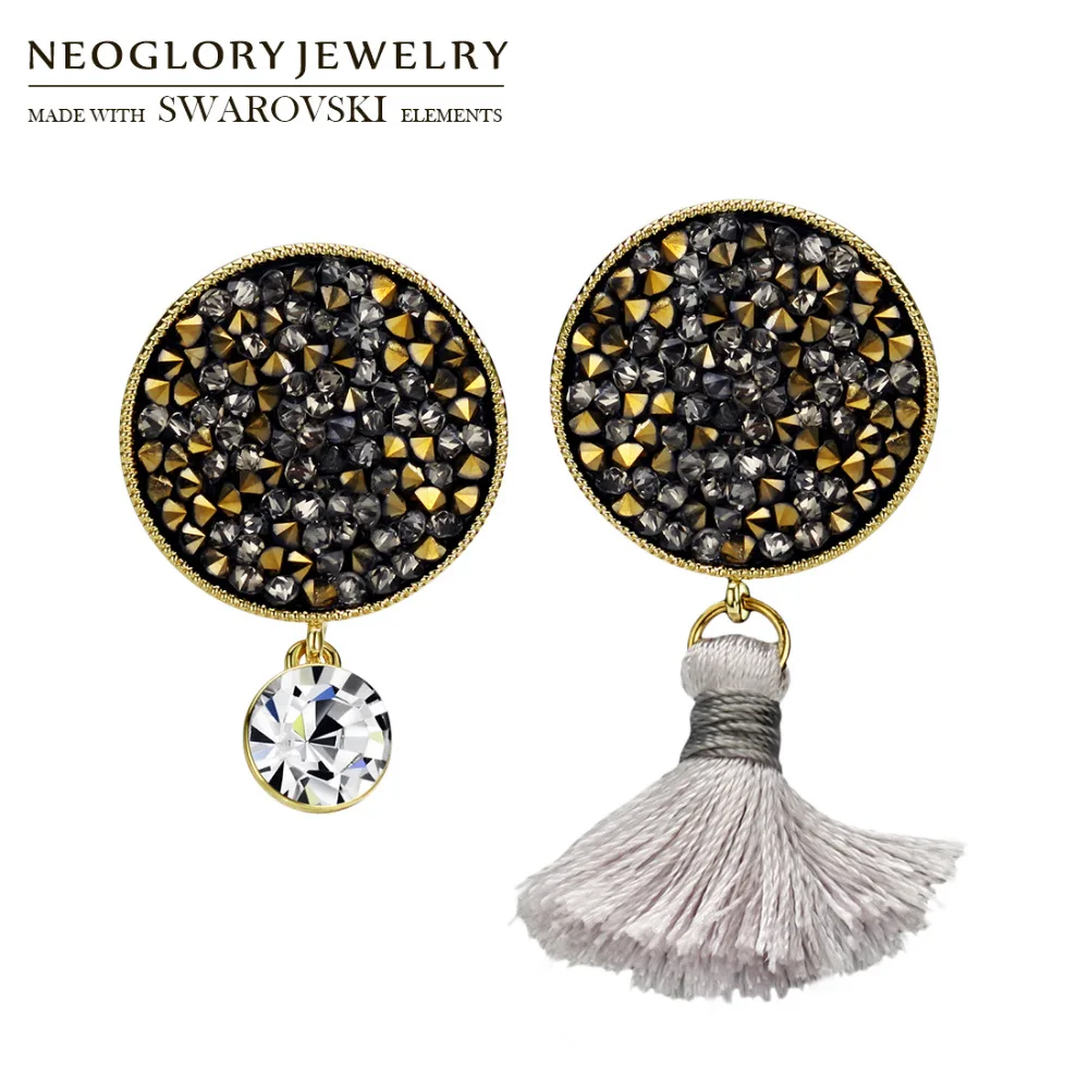 Neoglory Rhinestone & Tassels Dangle Earrings Round Stone Geometric Style Office Lady Shining Daily Party Gift Women Classic
Neoglory Rhinestone & Tassels Dangle Earrings Round Stone Geometric Style Office Lady Shining Daily Party Gift Women Classic