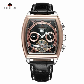 Forsining Tonneau Tourbillon Automatic Mechanical Watch Men Leather Band Auto Date Mens Watches Wristwatch Business Mans Clock
Forsining Tonneau Tourbillon Automatic Mechanical Watch Men Leather Band Auto Date Mens Watches Wristwatch Business Mans Clock