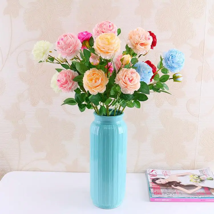 3head Artificial Peony Flower Silk Bouquet Wedding Home Decoration Peony fake Handicraft Flower for Decoration 65cm
3head Artificial Peony Flower Silk Bouquet Wedding Home Decoration Peony fake Handicraft Flower for Decoration 65cm