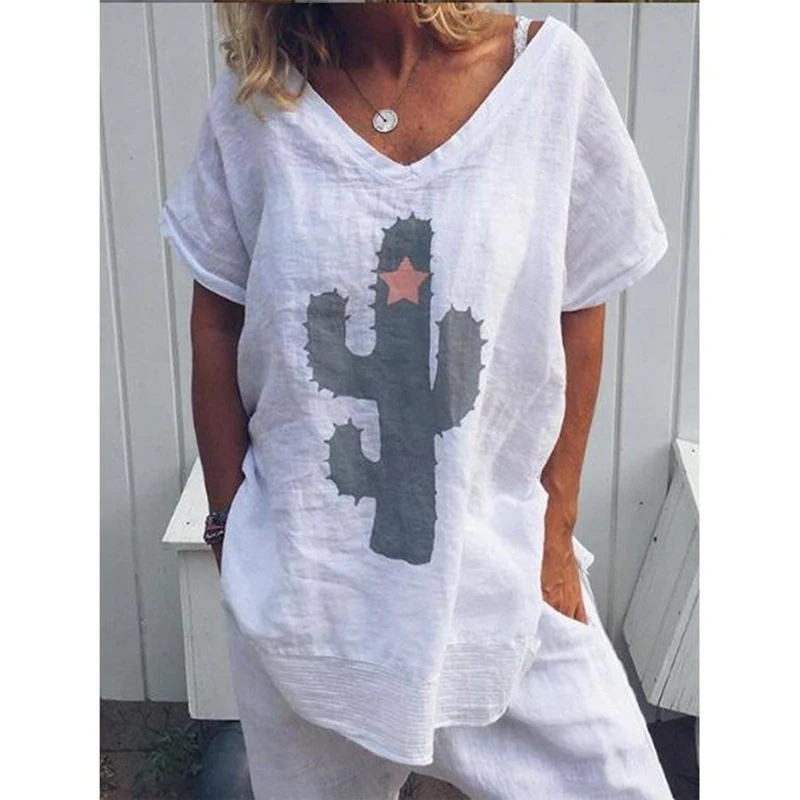 WENYUJH Cactus Printed Women's T-Shirt Cotton Harajuku Summer Female Top Tee Lady Girl Funny Round neck T-shirts Tumblr
WENYUJH Cactus Printed Women's T-Shirt Cotton Harajuku Summer Female Top Tee Lady Girl Funny Round neck T-shirts Tumblr