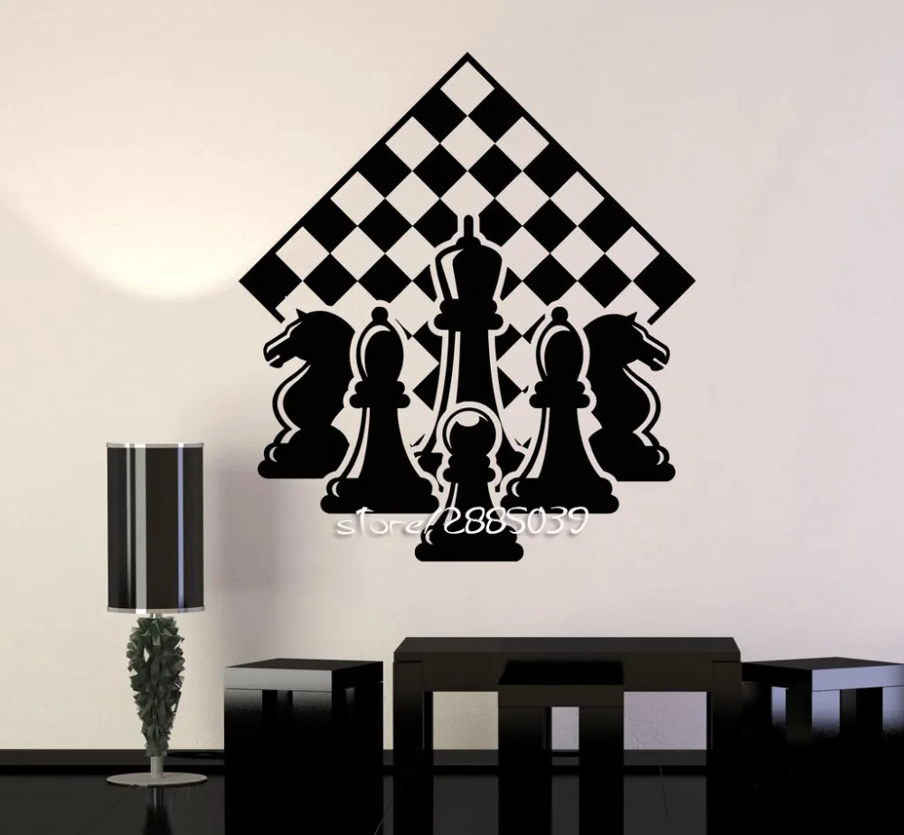 Chess Player Piece Chessmen Wall Stickers E-co Friendly Vinyl Chessboard Wall Decal DIY Self-adhesive Wallpaper Mural SA919
Chess Player Piece Chessmen Wall Stickers E-co Friendly Vinyl Chessboard Wall Decal DIY Self-adhesive Wallpaper Mural SA919