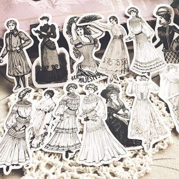 Vintage European Ladies Stickers DIY Scrapbooking Label Diary Sticker Retro Character Fashion Dress Design Decor Sticky Paper
Vintage European Ladies Stickers DIY Scrapbooking Label Diary Sticker Retro Character Fashion Dress Design Decor Sticky Paper
