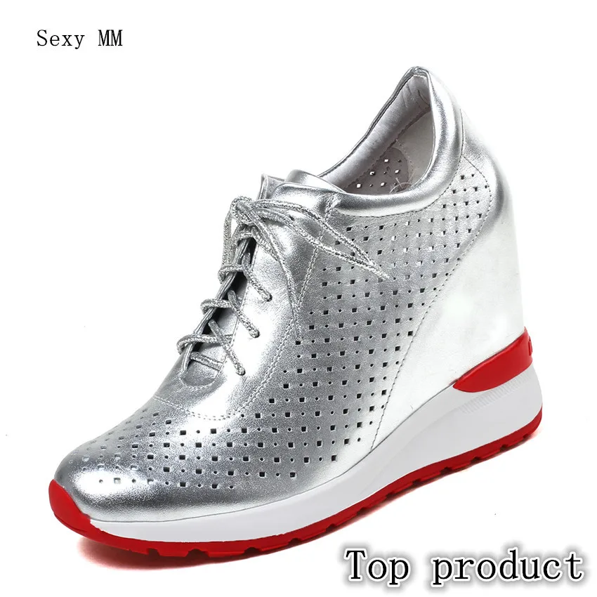 Genuine Leather Wedges Shoes Lace-Up Women Flats Loafers Wedge Casual Height Increasing Flat Walking Shoes High Quality
Genuine Leather Wedges Shoes Lace-Up Women Flats Loafers Wedge Casual Height Increasing Flat Walking Shoes High Quality