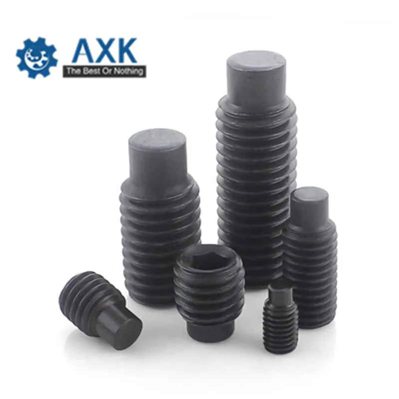 100Pcs/50Pcs DIN915 GB79 M2.5M3 M4 M5 M6 Grade 12.9 Carbon Steel Convex End Set Screws Black Hex Socket Headless Machine Screws
100Pcs/50Pcs DIN915 GB79 M2.5M3 M4 M5 M6 Grade 12.9 Carbon Steel Convex End Set Screws Black Hex Socket Headless Machine Screws
