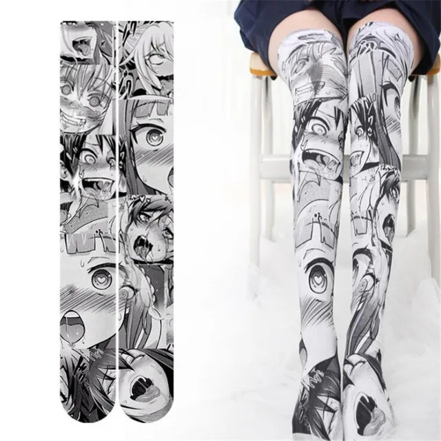 Anime Thigh Highs Sock Caricature Cartoon Character Printing Bottoms Cosplay Costumes Accessories Drooling girl velvet Stocking
Anime Thigh Highs Sock Caricature Cartoon Character Printing Bottoms Cosplay Costumes Accessories Drooling girl velvet Stocking