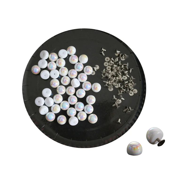 50Set Highlighted Imitation Pearl Rivets DIY Garment Leather Accessories Punk Spikes Wedding Decor Hat Shoes Rivets Pearls Sets
50Set Highlighted Imitation Pearl Rivets DIY Garment Leather Accessories Punk Spikes Wedding Decor Hat Shoes Rivets Pearls Sets