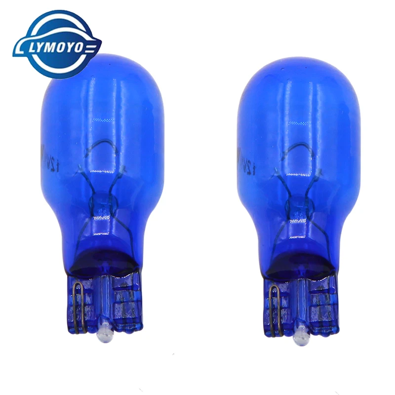 

2pcs/lot T15 W16W 12V 16W Xenon 501 Sidelight car bulb halogen lamp warning lights auto Natural Glass Blue Super White 5000K