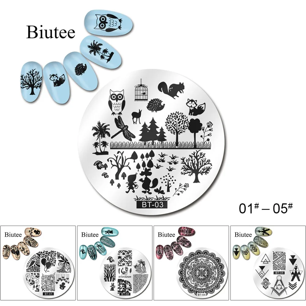 Biutee 5Pcs Stamping Nail Art Different Nail Templates Professional Nail Art Plates Flower Aninmal Bird Pattern New Styles
Biutee 5Pcs Stamping Nail Art Different Nail Templates Professional Nail Art Plates Flower Aninmal Bird Pattern New Styles