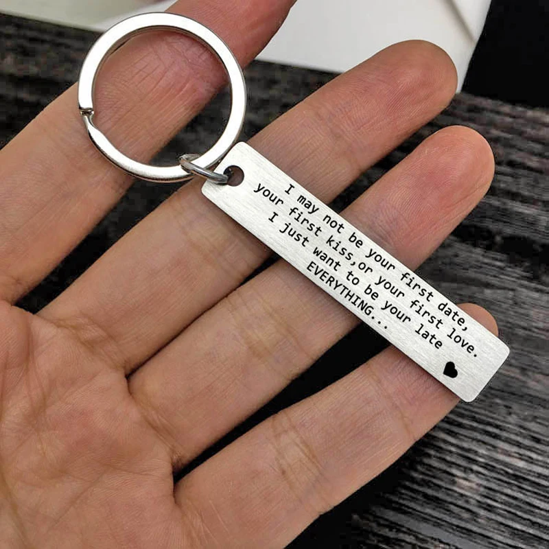 I May Not Be Your First Date Your First Kiss Or Your First Love Keychain Fathers Day or Boyfriend Mens Keychain Gift for Him Dad
I May Not Be Your First Date Your First Kiss Or Your First Love Keychain Fathers Day or Boyfriend Mens Keychain Gift for Him Dad