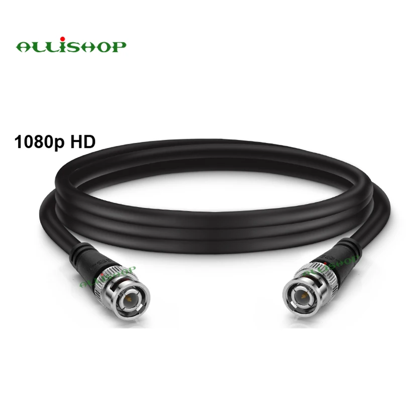 

1080P HD-SDI RG59 BNC Male to BNC Male Plug 3GHZ Cable (75 Ohm) for CCTV Camera Monitor Security System 1/2/3/5/10/15m