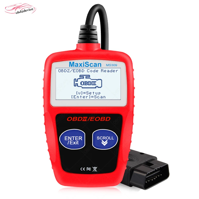 

MaxiScan MS309 CAN BUS OBD2 car Code Reader EOBD OBD II Diagnostic Tool MS 309 car Code Scanner with Multi-languages ms 309 tool
