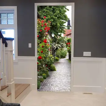 New 3D Alley Door Sticker DIY Home Decor Decals Self Adhesive Wallpaper On Door Waterproof Mural For Bedroom Door Renovation 
New 3D Alley Door Sticker DIY Home Decor Decals Self Adhesive Wallpaper On Door Waterproof Mural For Bedroom Door Renovation