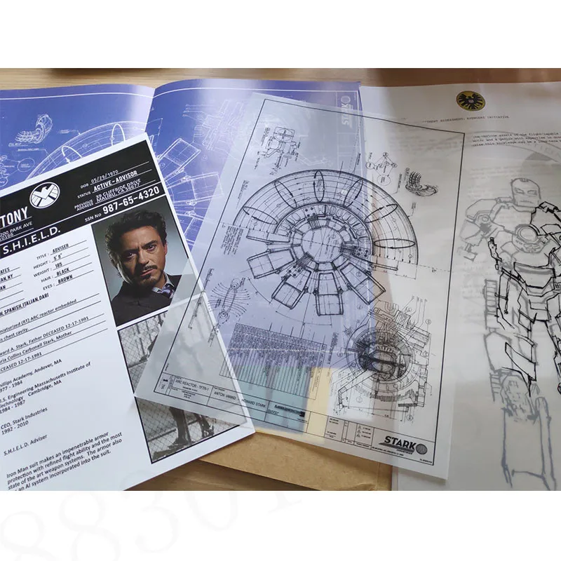 New Tony Stark Iron Man Thor Captain Private File Document File Cosplay Props Kraft Thor Captain America Marvel Super Hero Toys
New Tony Stark Iron Man Thor Captain Private File Document File Cosplay Props Kraft Thor Captain America Marvel Super Hero Toys