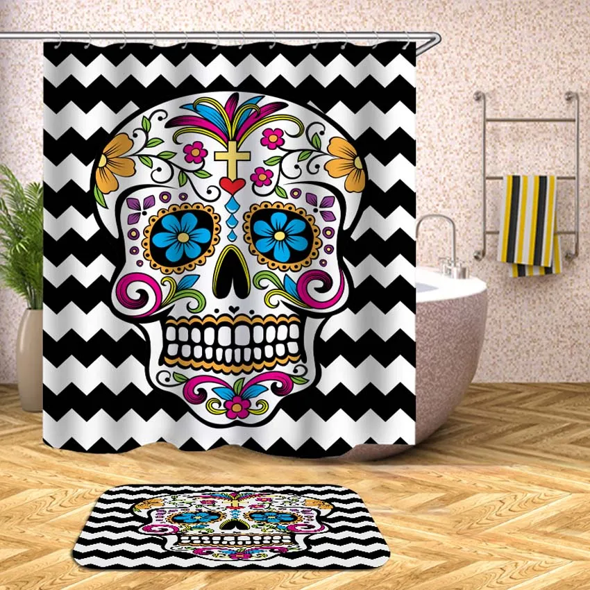 Skull Shower Curtain Geometric Flowers Waterproof Bath Curtains for Bathroom Bathtub Bathing Cover Extra Large Wide 12pcs Hooks
Skull Shower Curtain Geometric Flowers Waterproof Bath Curtains for Bathroom Bathtub Bathing Cover Extra Large Wide 12pcs Hooks
