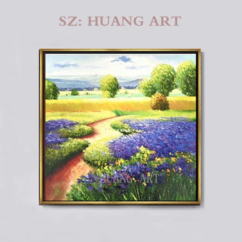 Bucolic scenery purple lavender oil painting yellow autumn harvest modern style villa decoration hall office of living room sofa
Bucolic scenery purple lavender oil painting yellow autumn harvest modern style villa decoration hall office of living room sofa