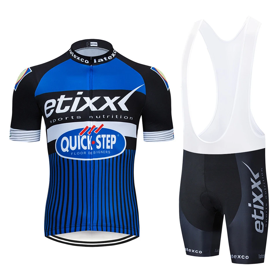 2019 etixx Pro Team summer cycling Jersey set Bicycle Clothing Breathable Men Short Sleeve shirt Bike bib shorts 9D Gel pad
2019 etixx Pro Team summer cycling Jersey set Bicycle Clothing Breathable Men Short Sleeve shirt Bike bib shorts 9D Gel pad