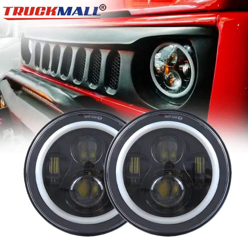 For suzuki samurai Lada 4x4 urban Niva 7INCH DRL LED car headlight with daytime running lights Headlamp with halo ring angle eye
For suzuki samurai Lada 4x4 urban Niva 7INCH DRL LED car headlight with daytime running lights Headlamp with halo ring angle eye