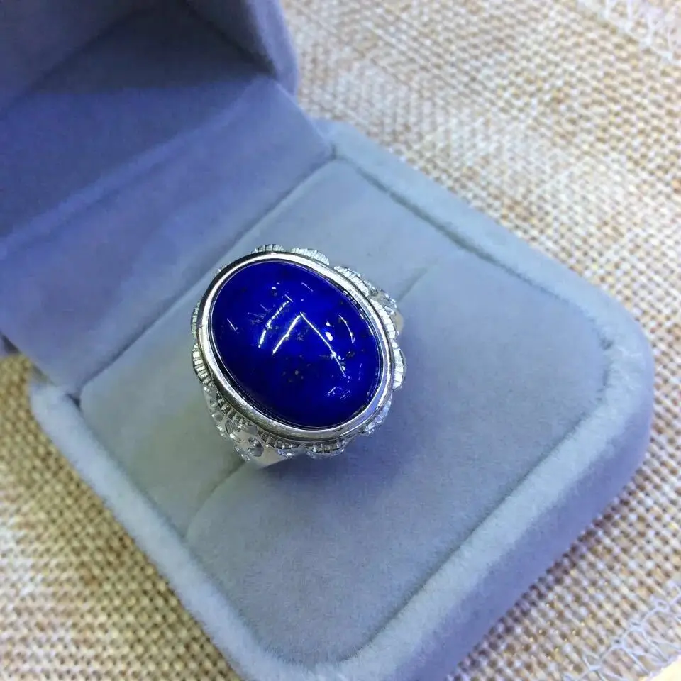 Silver Ornaments In The S925 Sterling Silver Inlaid Natural Afghan Lapis Lazuli Fine Hollow Closed Ring
Silver Ornaments In The S925 Sterling Silver Inlaid Natural Afghan Lapis Lazuli Fine Hollow Closed Ring