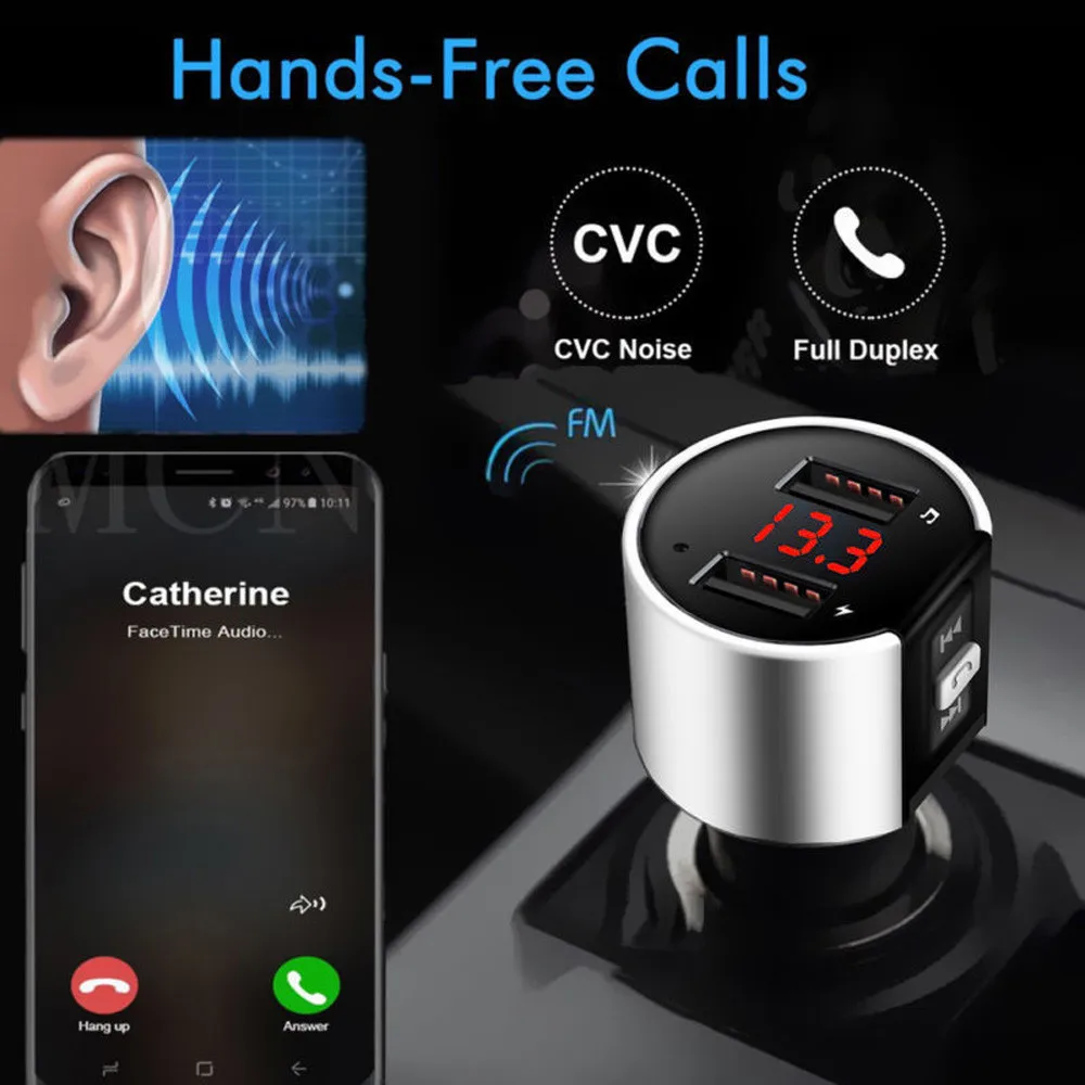 USB TF Card Support Charger Wireless Bluetooth Car Kit LCD Hands-Free FM Transmitter MP3 Music Player Mobile Phones Tablets Dsp
USB TF Card Support Charger Wireless Bluetooth Car Kit LCD Hands-Free FM Transmitter MP3 Music Player Mobile Phones Tablets Dsp