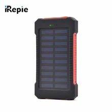 Universal 12000mAh Solar Power Bank Emergency LED Light Dual USB Port Solar Panel External Battery Portable for Mobile Phone