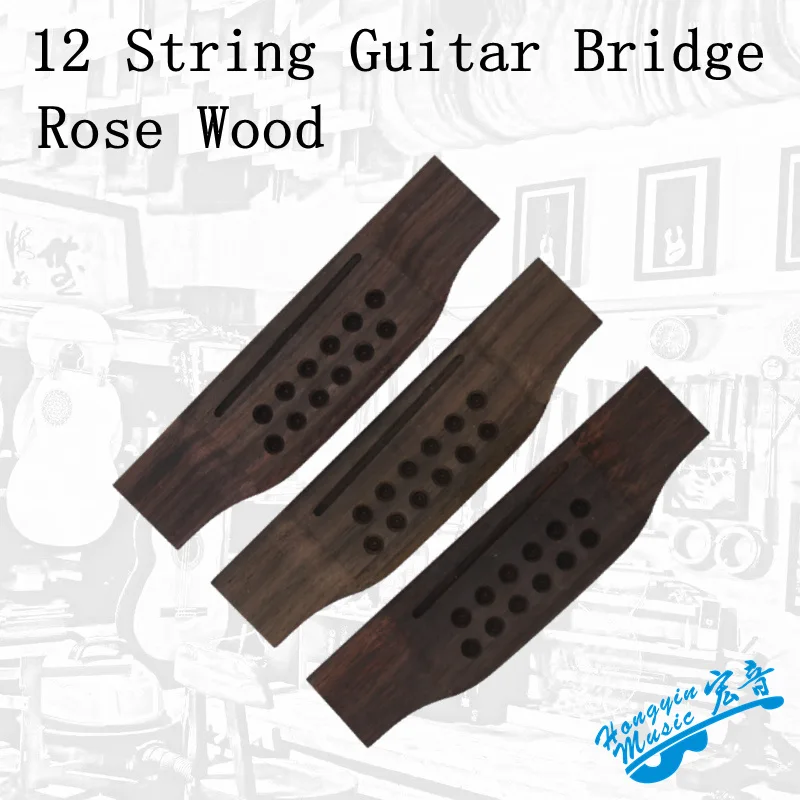 Indonesian Rosewood 12 string Guitar Universal Bridge Replacement Parts High Quality Solid Wood Guitar Accessories 154*41.2*9mm
Indonesian Rosewood 12 string Guitar Universal Bridge Replacement Parts High Quality Solid Wood Guitar Accessories 154*41.2*9mm