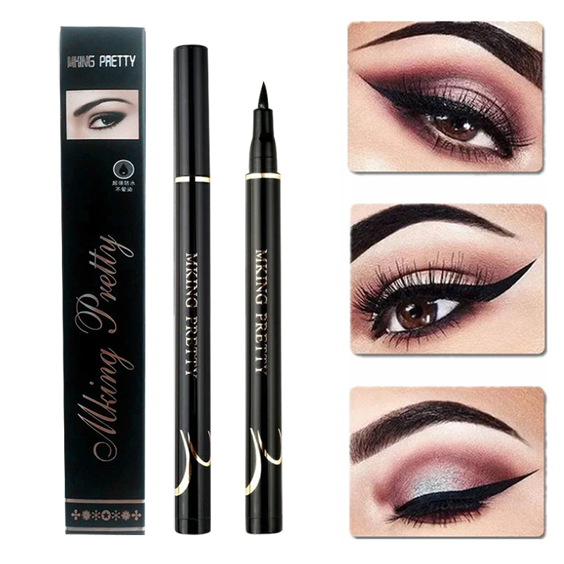 Liquid Eyeliner Pen Black Waterproof Smudge Proof Easy to Wear Pigment Eye Liner Pencil Beauty Makeup
Liquid Eyeliner Pen Black Waterproof Smudge Proof Easy to Wear Pigment Eye Liner Pencil Beauty Makeup