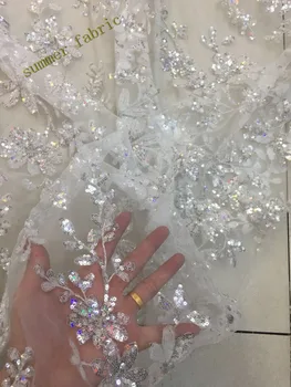 Transparent Bridal Net Lace with sequins High Quality sequins Nigerian French Lace Fabric
Transparent Bridal Net Lace with sequins High Quality sequins Nigerian French Lace Fabric