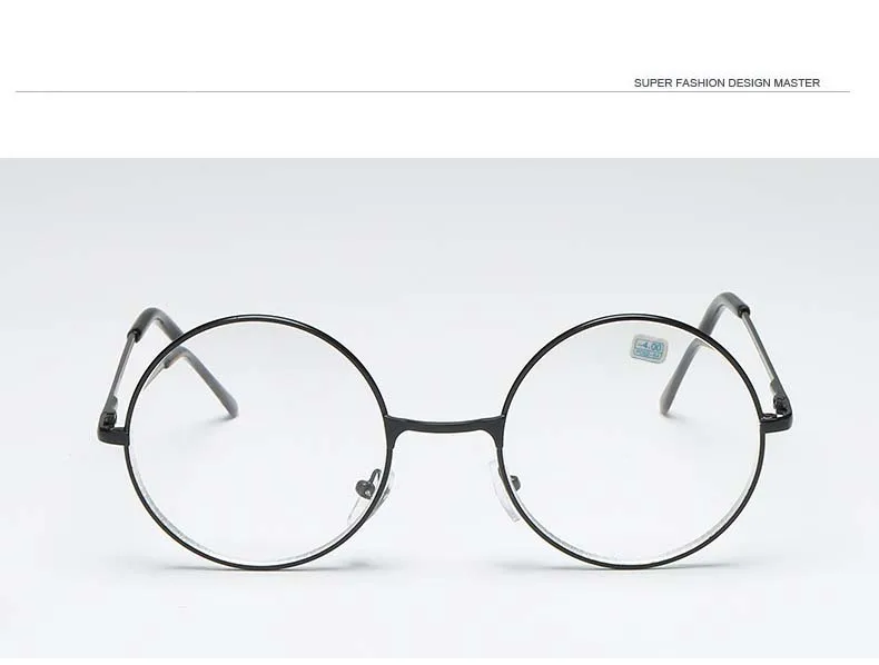 Okrągłe okulary Retro kobieta mężczyzna krótkowzroczność metalowa Ramka 13