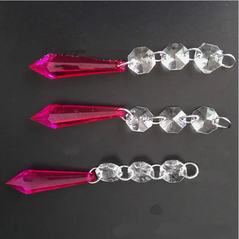 3 Clear Beads 1 hot Pink drop Acrylic Crystal Garland Chandelier Hanging Bead Chains Wedding party Decoration
3 Clear Beads 1 hot Pink drop Acrylic Crystal Garland Chandelier Hanging Bead Chains Wedding party Decoration