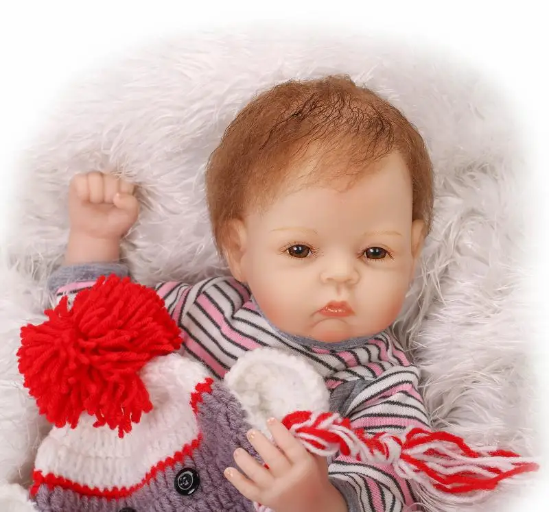 52cm Collectible Baby Doll Lifelike Babies Girl Soft Silicone Vinyl Reborn Dolls Girl Kids Birthday Xmas Gift
52cm Collectible Baby Doll Lifelike Babies Girl Soft Silicone Vinyl Reborn Dolls Girl Kids Birthday Xmas Gift
