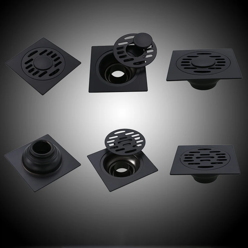 2 Styles Stainless Steel Black Square Style Floor Drainer Waste Bathroom Shower Drain
2 Styles Stainless Steel Black Square Style Floor Drainer Waste Bathroom Shower Drain