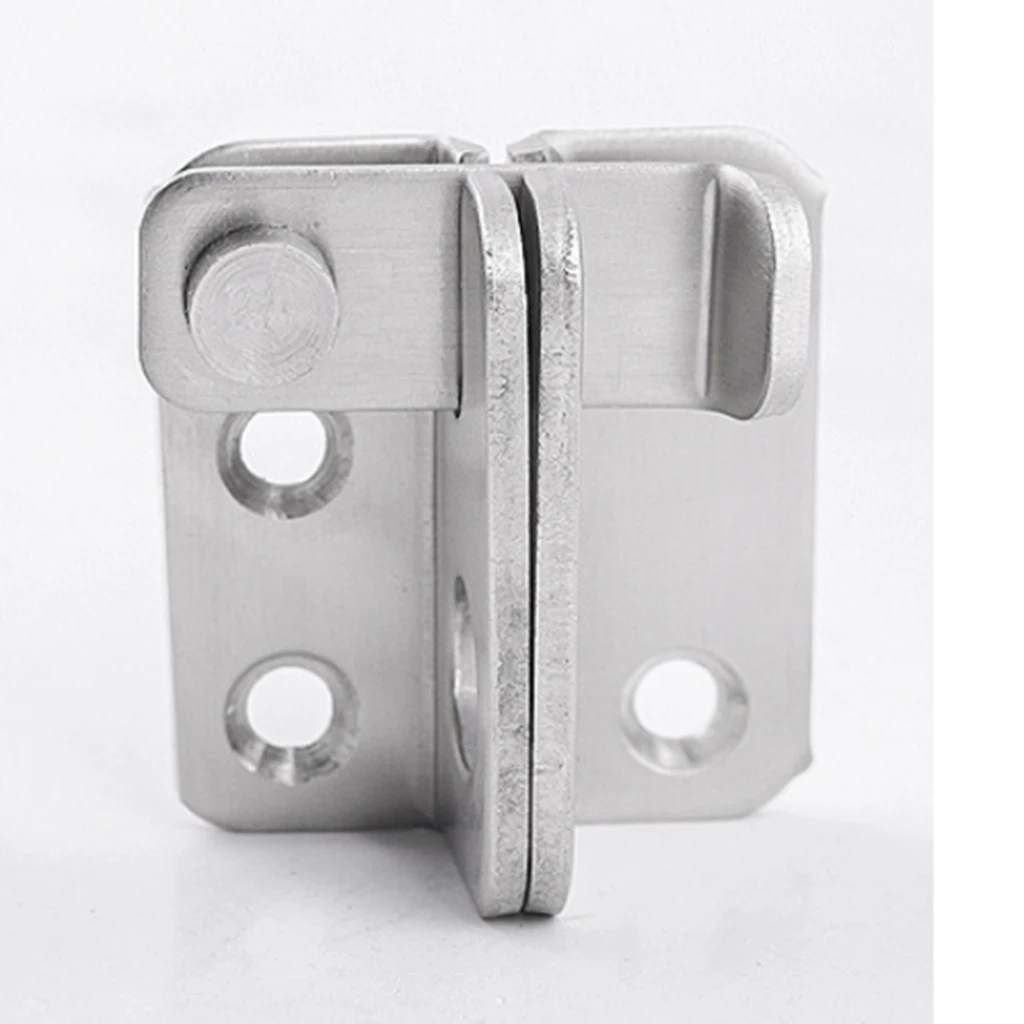 Slide Bolt Latch Gate Latches Safety Door Lock 40x45mm Stainless Steel Brushed Finish with Padlock Hole