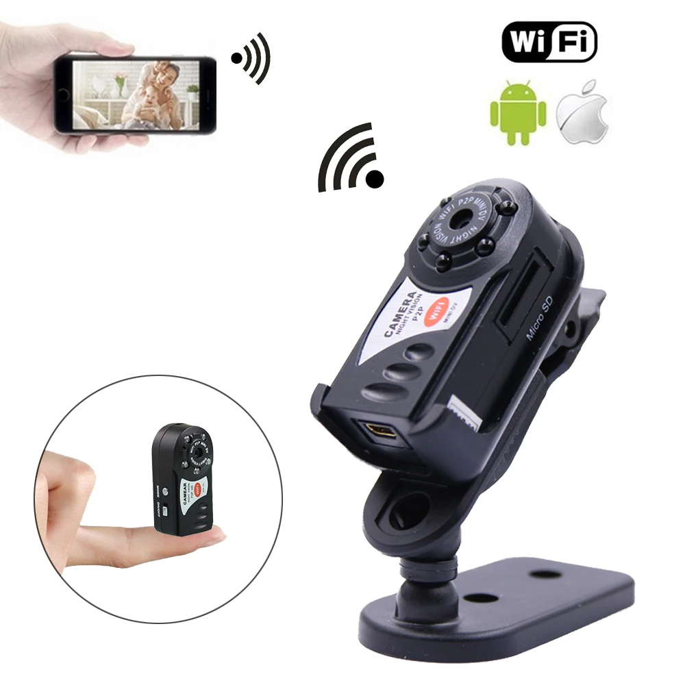 P2P Wireless Control Mini WiFi Camera 480P for IOS android IR Night Vision Micro Video DV Recorder Secret Nanny Cam
P2P Wireless Control Mini WiFi Camera 480P for IOS android IR Night Vision Micro Video DV Recorder Secret Nanny Cam