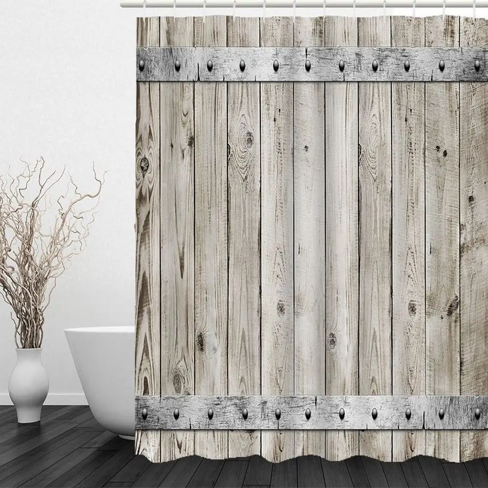 Wood Shower Curtain Mat Vintage Decorative Waterproof Polyester Fabric Bathroom Curtain Set Home Bath Decor Multi-size 200X200
Wood Shower Curtain Mat Vintage Decorative Waterproof Polyester Fabric Bathroom Curtain Set Home Bath Decor Multi-size 200X200