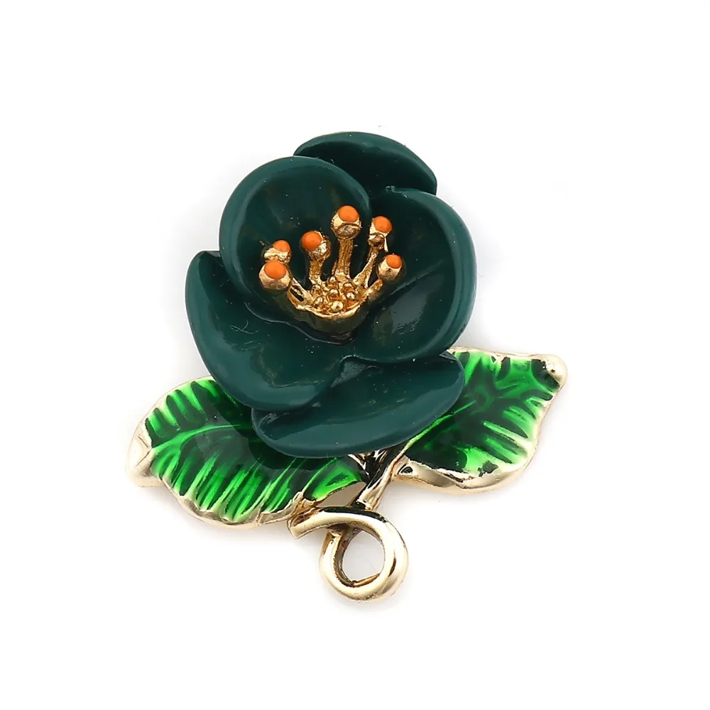 Doreen Box Zinc Based Alloy Connectors Flower Leaves Gold Color Dark Green Multicolor Enamel 22mm( 7/8") x 21mm( 7/8"), 5 PCs
Doreen Box Zinc Based Alloy Connectors Flower Leaves Gold Color Dark Green Multicolor Enamel 22mm( 7/8") x 21mm( 7/8"), 5 PCs