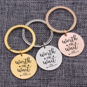 Trinket Key Tag Worth The Wait Lovers Couples Gift Long Distance Love Key Set Hot Sale Keychains Romantic Bag Charms Accessories
Trinket Key Tag Worth The Wait Lovers Couples Gift Long Distance Love Key Set Hot Sale Keychains Romantic Bag Charms Accessories