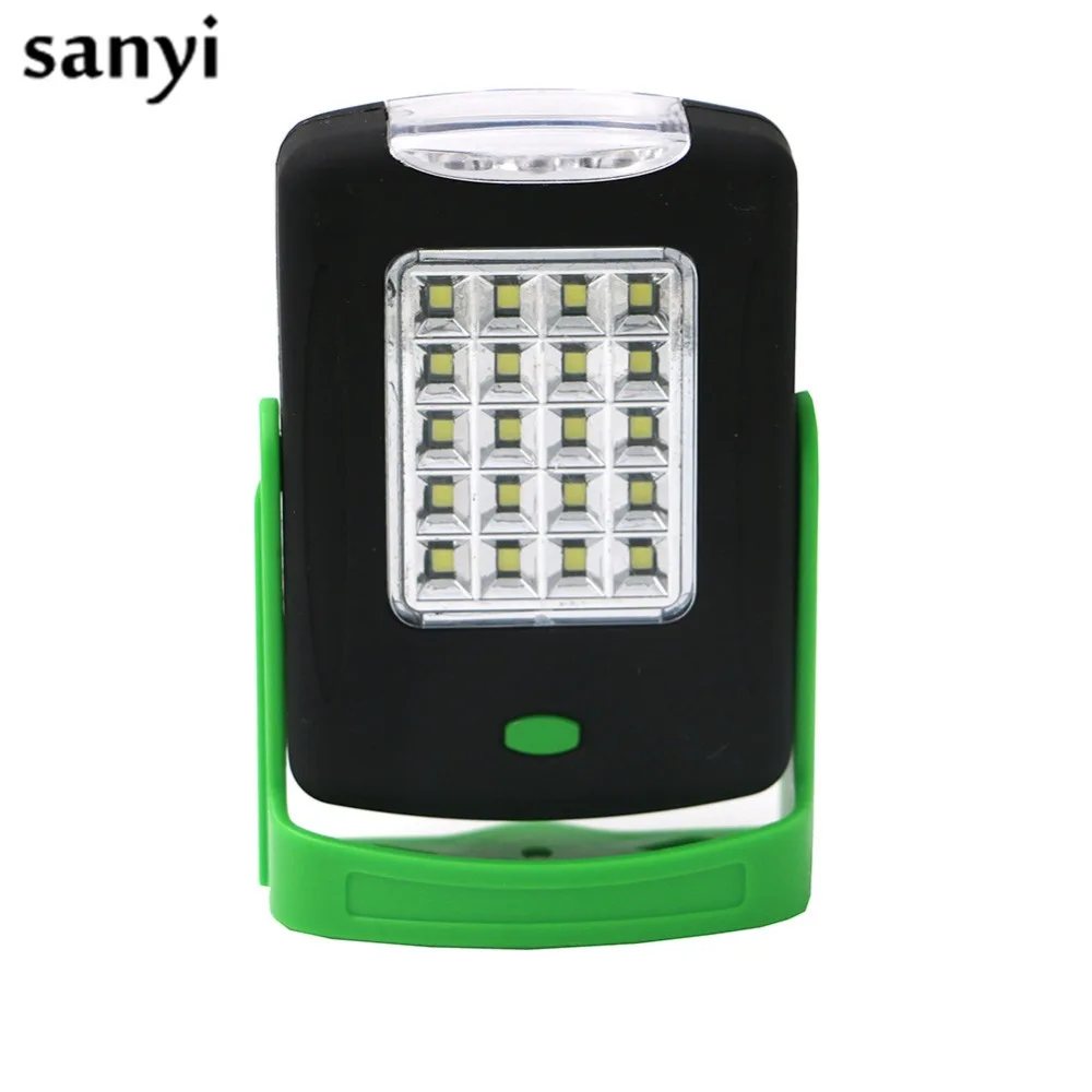 Green Portable Flashlight 2 Modes 20+3 LEDs Lamp With Magnetic Working Stand Folding Hook Light Torch Lanterna Lamp Torch
Green Portable Flashlight 2 Modes 20+3 LEDs Lamp With Magnetic Working Stand Folding Hook Light Torch Lanterna Lamp Torch