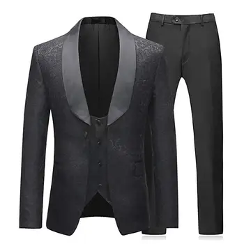 YUNCLOS Newest Mens 3 Piece Tuxedos Vintage Groomsmen Wedding Dinner Party Prom Groom Tuxedos(Jacket+Vest+Pants)
YUNCLOS Newest Mens 3 Piece Tuxedos Vintage Groomsmen Wedding Dinner Party Prom Groom Tuxedos(Jacket+Vest+Pants)